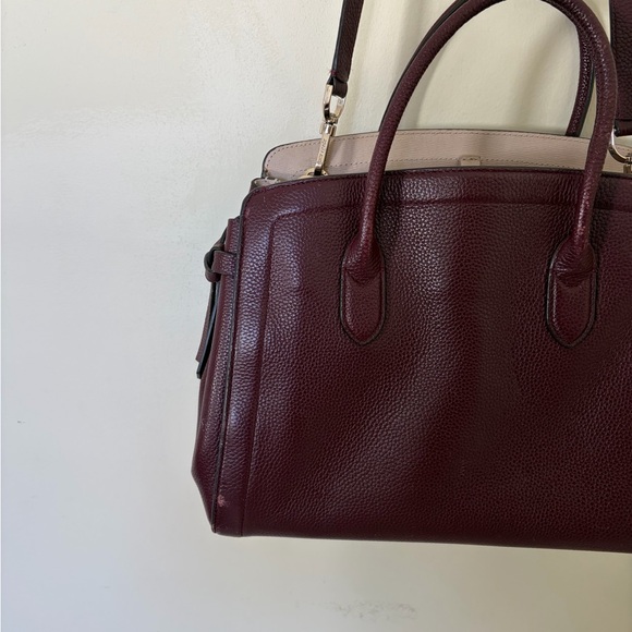 Kate Spade New York medium knott pebbled leather satchel flawed - Picture 8 of 9